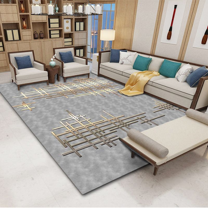 Lichtbruine modern tapijten polyester rooster binnen tapijt niet-slip achterste tapijt voor woningdecoratie