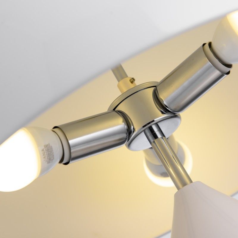 Contemporary Style 3-Bulbs Simplicity Metal Table Lamp for Bedroom Living Room