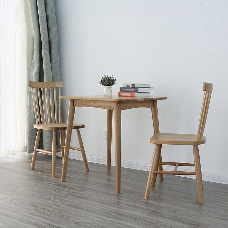 Collezione per sala da pranzo in legno in legno massiccio contemporaneo con 4 piedi