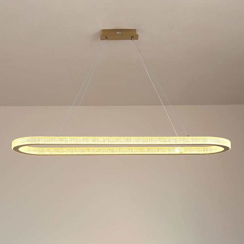 Modern Simple LED Island Light Dining Room Hanging Lighting Fixture