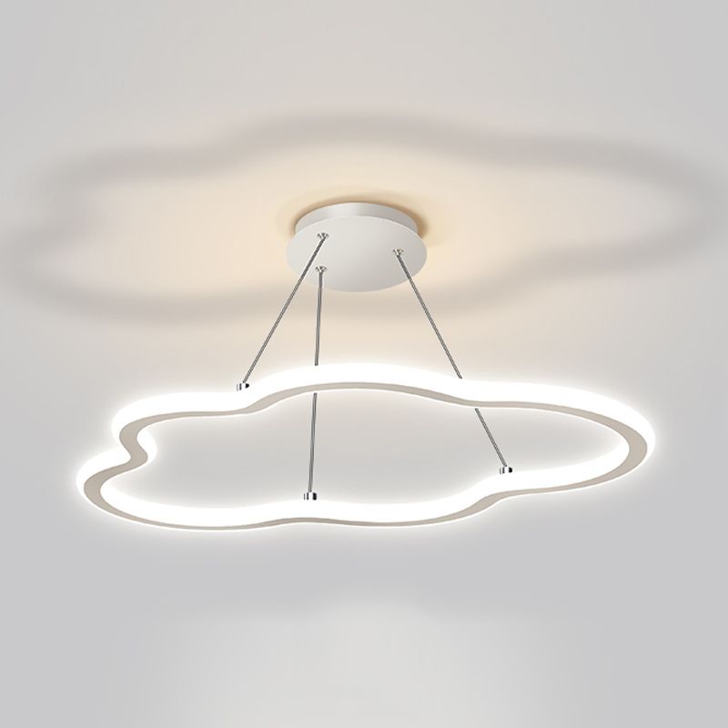 Linear Shape Chandelier Light Modern Metal 1 Light Chandelier Lighting Fixture