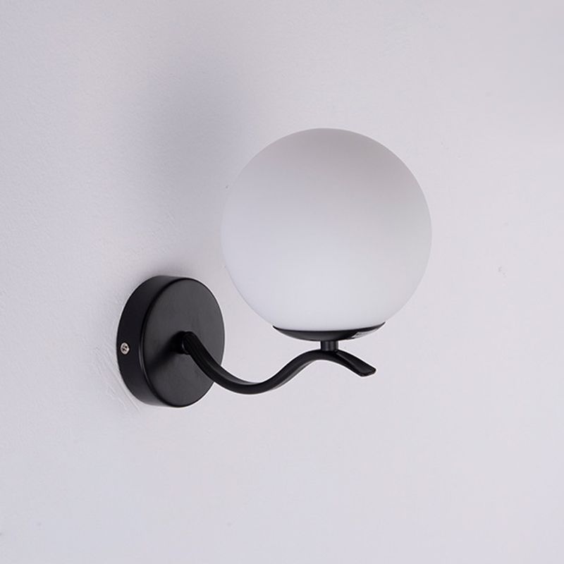 Modern de vidrio de vidrio Luz de pared Globe Globe 8.5 "Alto pared de pared para sala de estar