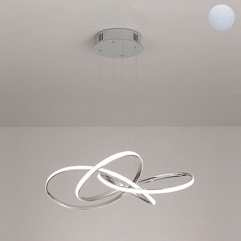 Luces de techo colgantes de metal modernas Candelera colgante lineal para sala de estar