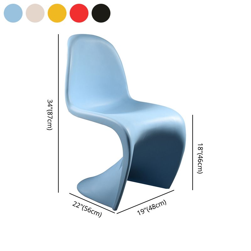 Moderne stijl eetkamerstoel plastic eetwarmeloze zijstoelen voor keuken