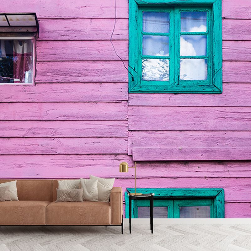 Photography Stain Resistant Wallpaper Wood Texture Living Room Wall Mural