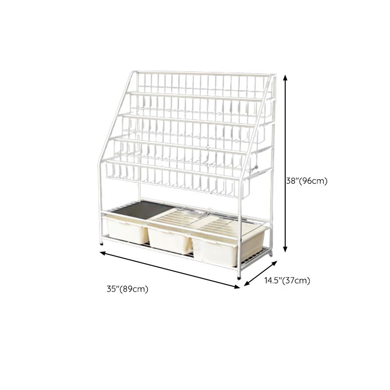 Warm White Freestanding Bookshelf Closed Back Children's Bookshelf