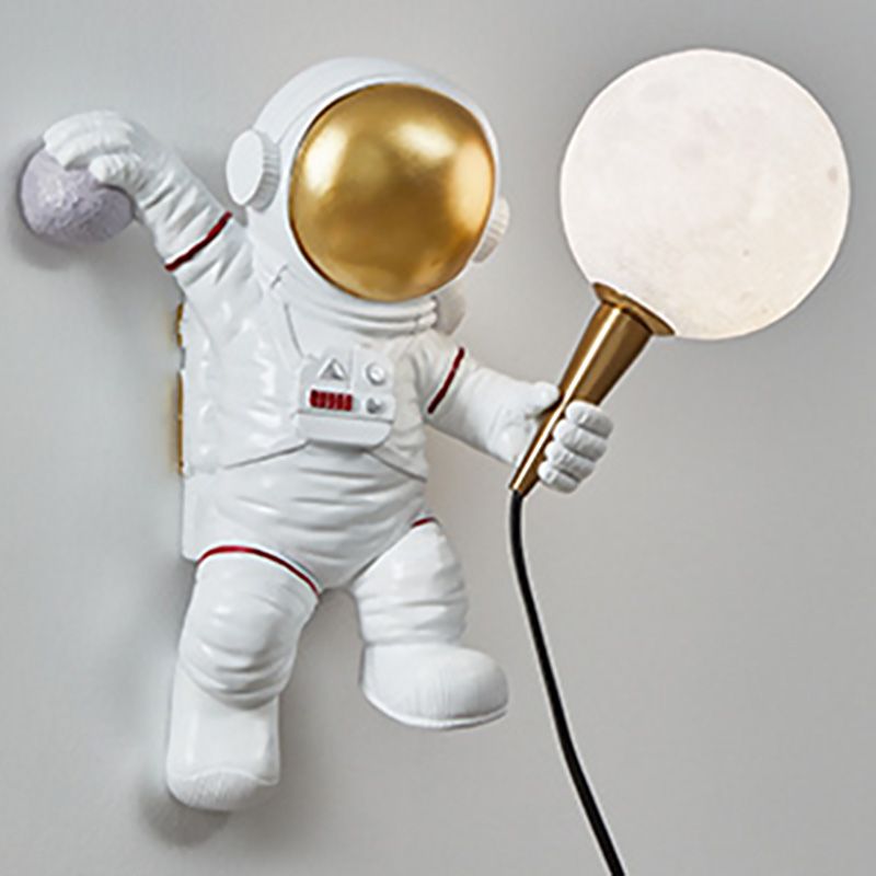 Astronauti SCONCE MOLTO MODERNO MODERNO UNA BONUA FLUSA SCONCO PER MAURNA PER CAMERA COMPLETA