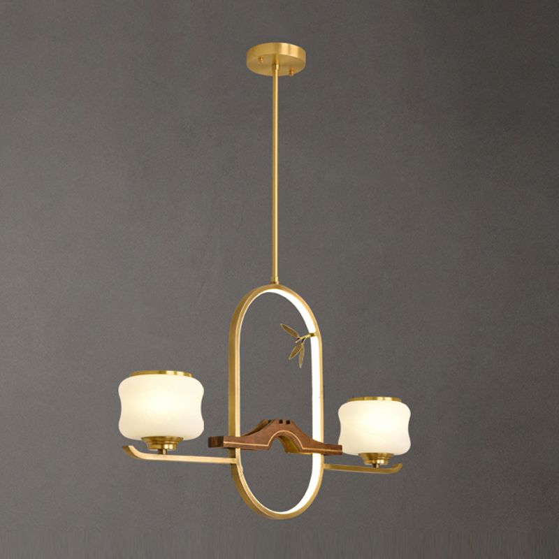 Modern Cylinder Island Lighting Fixtures Glass Pendant Lights