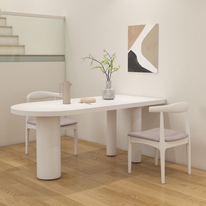 Table à forme libre contemporaine en bois massif table en bois massif pour salle à manger
