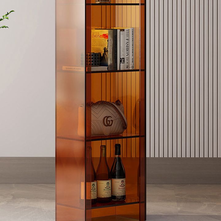 Glamakryl -Standard -Bücherregal Back Back vertikales Bücherregal für Wohnzimmer