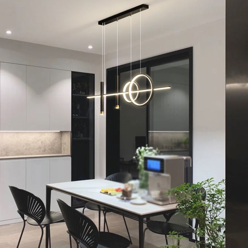 Modern Hanging Ceiling Light 5 Light Island Ceiling Light for Living Room