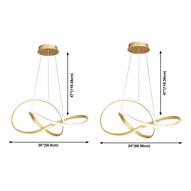 Siliconen LED lineaire hangende lamp in moderne eenvoud gelakte aluminium kroonluchter voor eetkamer
