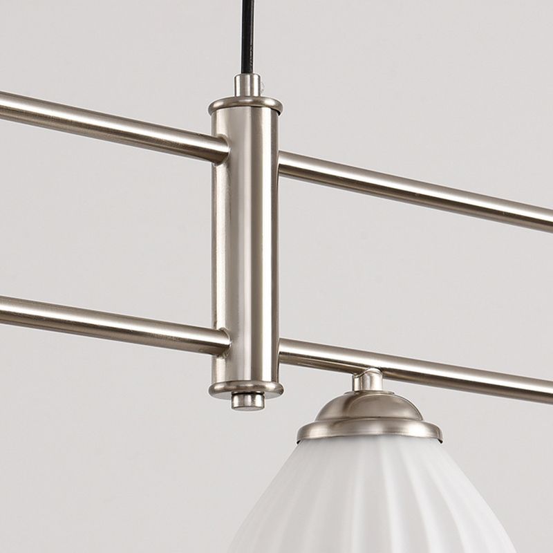 Black/White/Nickle Kitchen Island Lighting 3/4-Light Modern Island Pendant Lighting