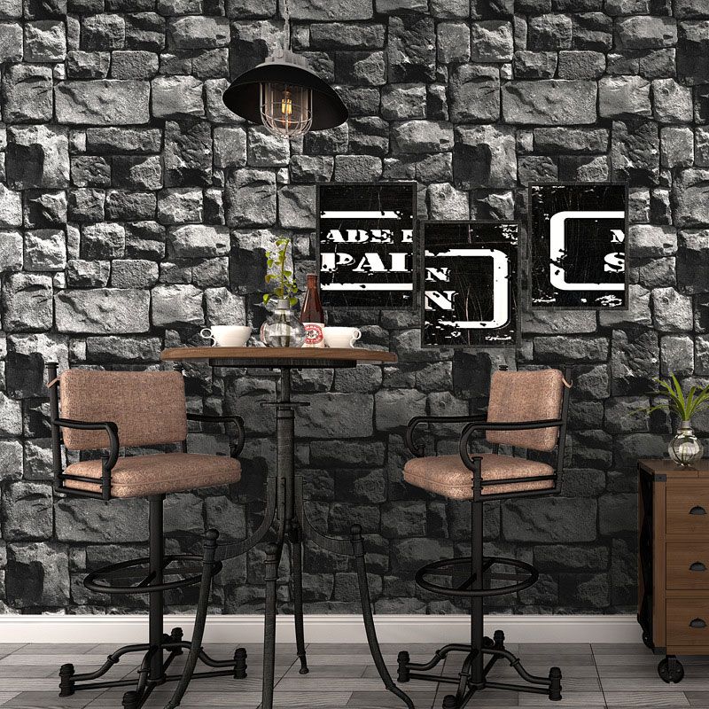 3D Stone Irregular Design Wallpaper for Hotel and Restaurant Non-Pasted 20.5"W x 33'L Wall Decor