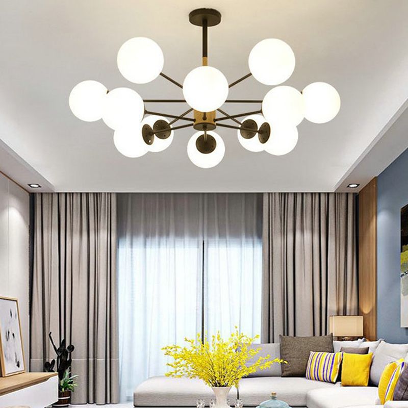 Glass Chandelier Lighting Fixture Modern Chandelier Pendant Light for Sitting Room