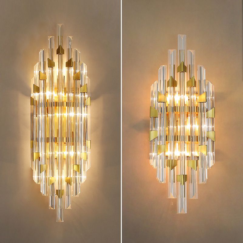 Soggiorno SCONCE LUCE LUCE Crystal Crystal 3/5 Luci Affronta del supporto a parete