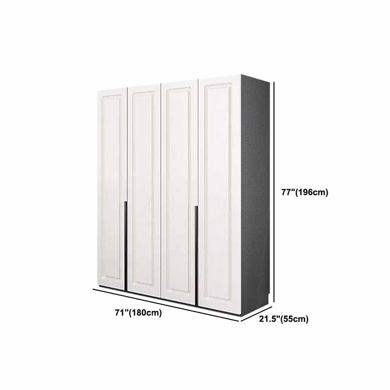 Modern Style Wooden Wardrobe Soft Close Door Wardrobe Closet with Drawer