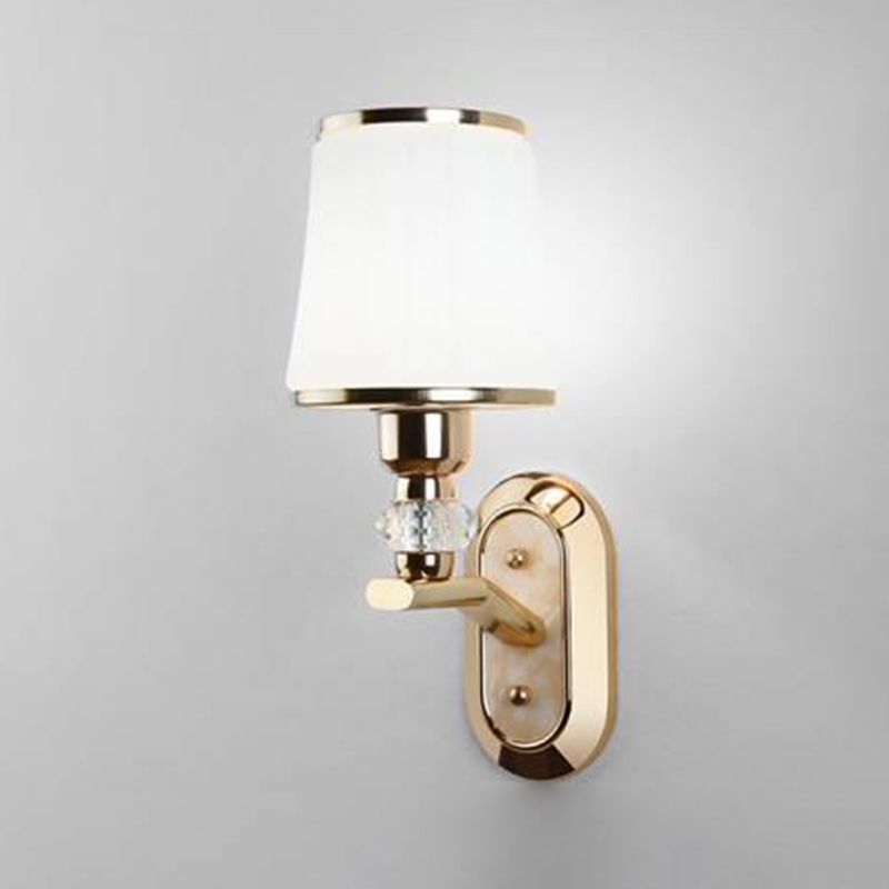 Modern Simple Vanity Light Geometry Shape Vanity Lamp with Glass Shade for Shower Room
