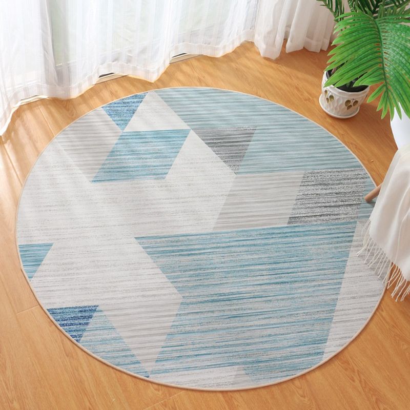 Cute Bedroom Rug Multi Colored Cartoon Printed Area Carpet Synthetics Non-Slip Backing Washable Indoor Rug