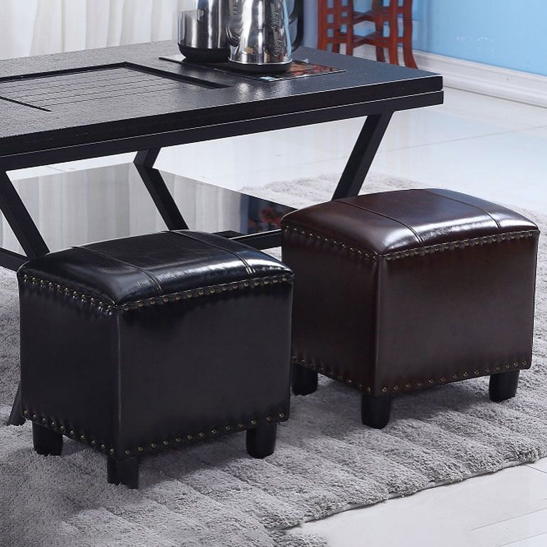 Modern Leather Standard Rectangle Nail Decoration Indoor Standard