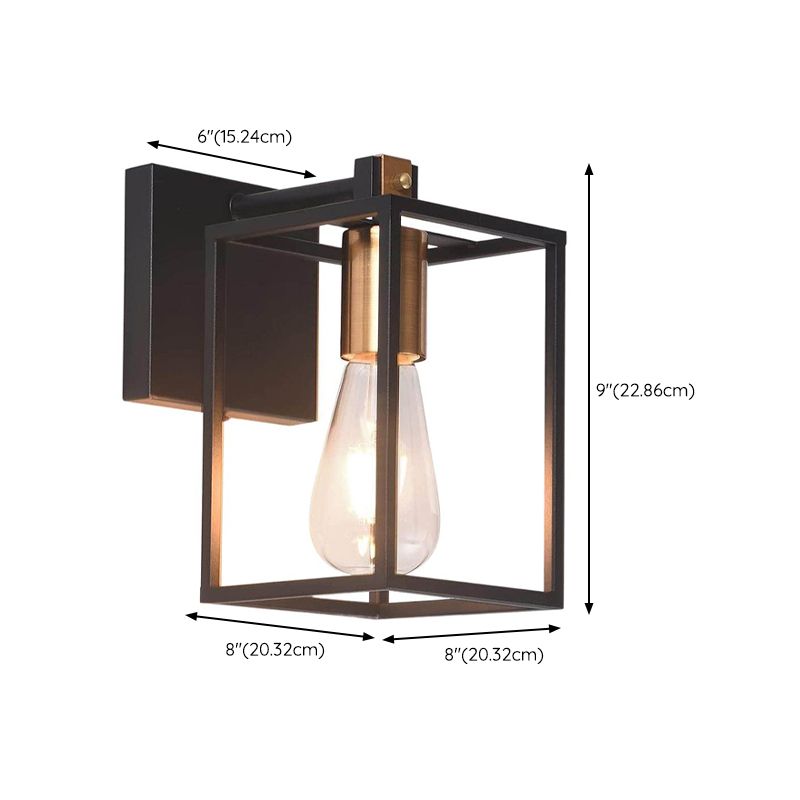 Black 1/2/3/4-Light Bathroom Vanity Light Modern Metal Bath Bar