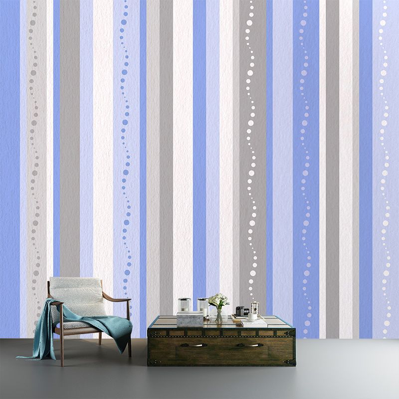 Modern Illustration Wallpaper Watercolor Texture Environment Friendly Bedroom Wall Mural