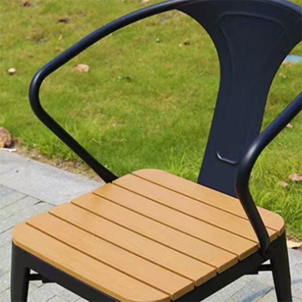 Contemporary 1/5/7 Pieces Metal Dining Set Reclaimed Wood Dining Table Set for Outdooor