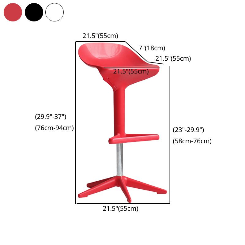 Industrial Bar-stool Adjustable Leather Counter Bar Stool with Metal Legs