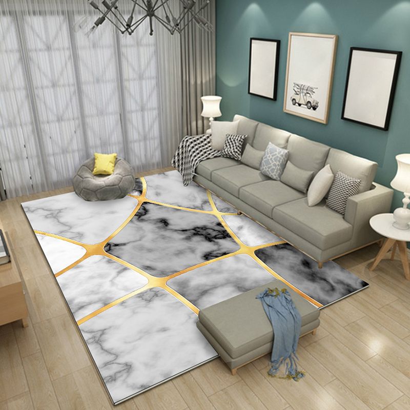 Stylish Abstract Pattern Indoor Rug Novelty Carpet Stain Resistant Area Carpet for Living Room