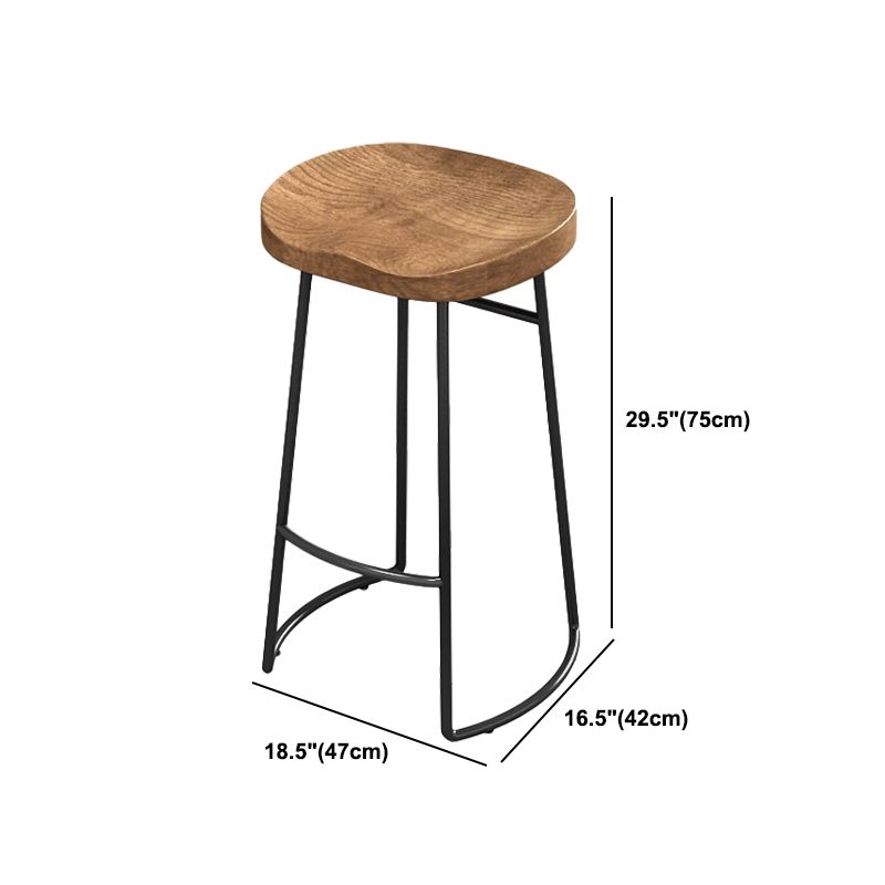 Industrial Rectangle Pub Table Set 1/3 Pieces Wooden Counter Table with Backless Stools