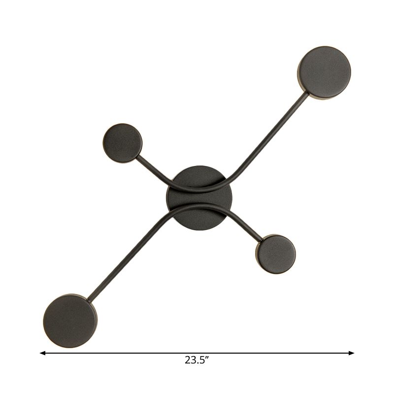 Moup de montage rond métallique LAMPE CONGRÉGNÉE ÉCLAIRAGE MUR LED CONTREMENT