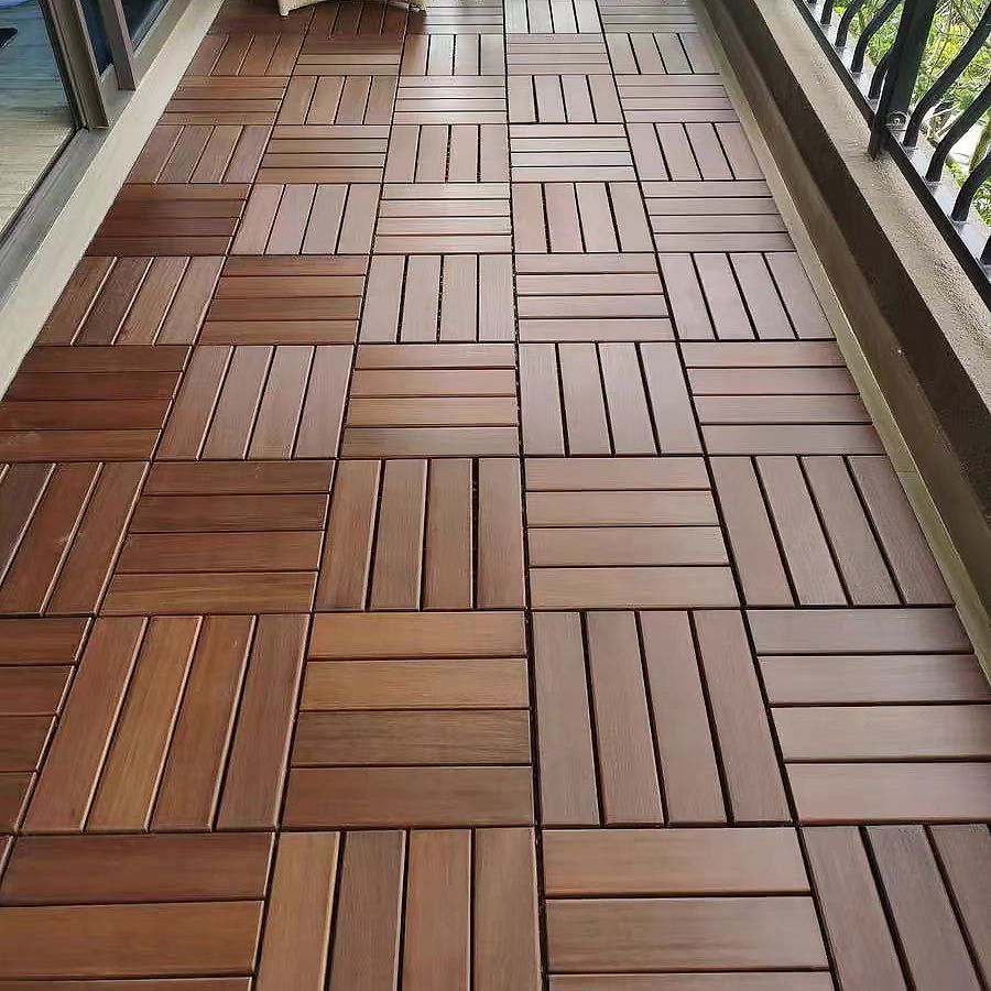 Solid Wood Flooring Traditional Style Waterproof Rectangle Stitching Wood Flooring
