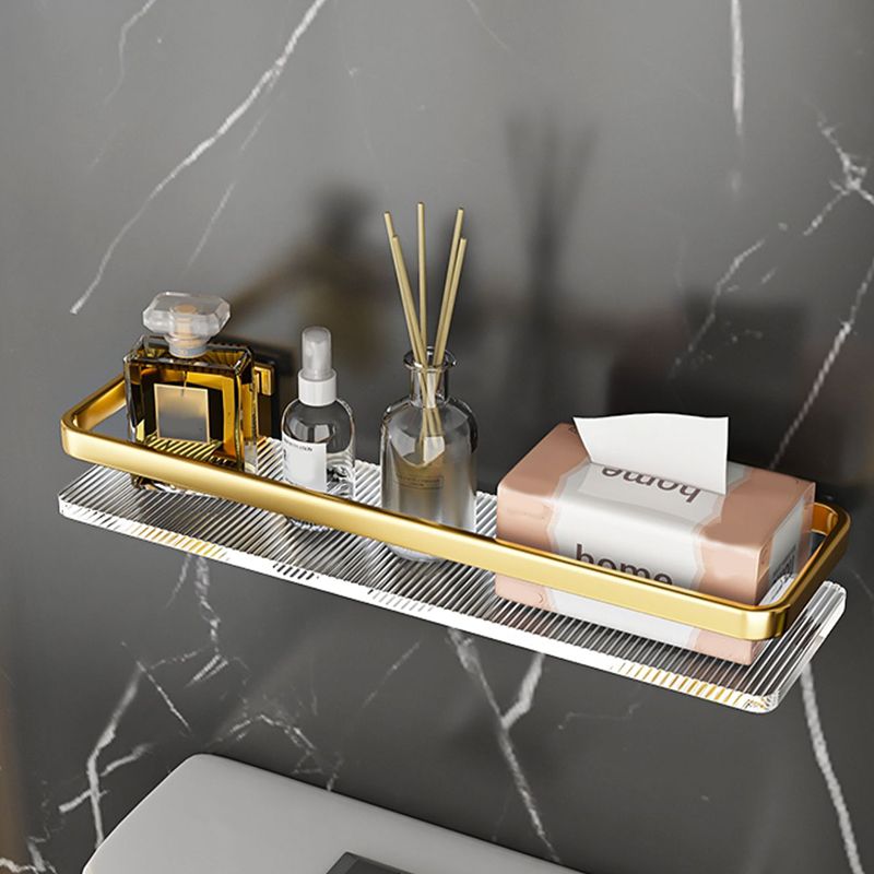 Metal and Acrylic Bathroom Accessory Set Transparent Bathroom Hardware