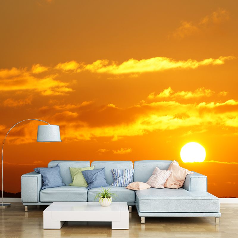 Cloudy Sky Wall Mural Modern Decoration for Hallway Corner Decoration, Waterproofing