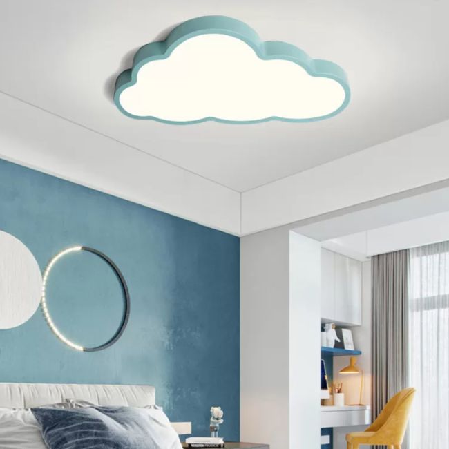 Cloud Flush Mount Light Fixtures Kids Acrylic Ceiling Light Fixtures for Bedroom