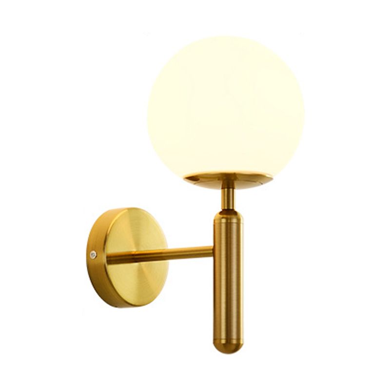 Nordic Vanity Lighting Simple Glass Wall Light Sconce for Bathroom