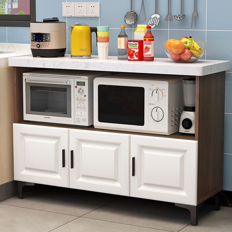 Modern Style Kitchen Island Table Double Sided Cabinet Kitchen Island