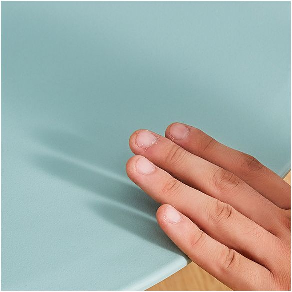 Glam Style Plastic Side Chair Matte Finish Open Back Home Use Dining Chair