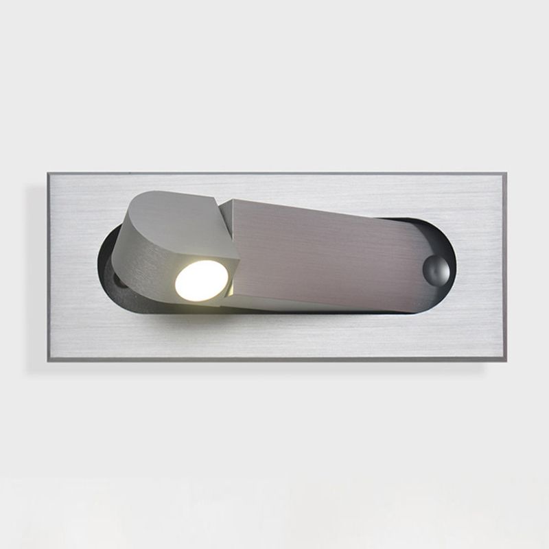 Modernism Single Wall Mounted Sconce Metal Wall Light with Hole 3'