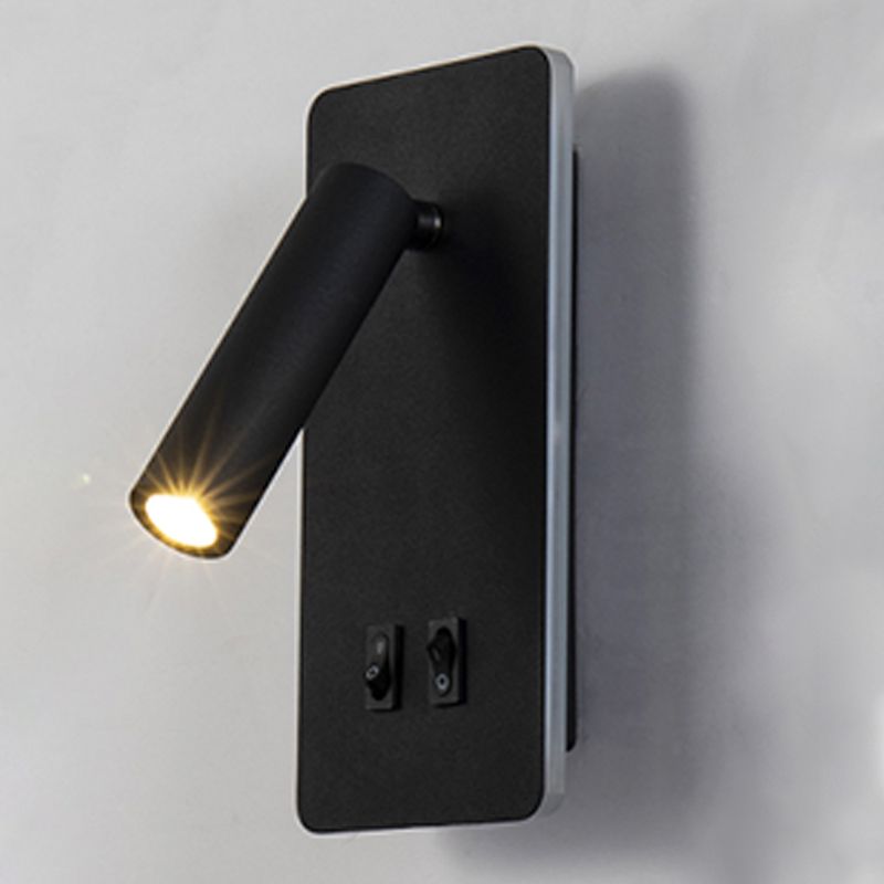 1 Light Metal Geometric Shade Reading Wall Lighting Modern Style Wall Mounted Light Fixture