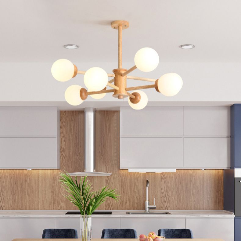 Simplicidad moderna Sphere Chandelier Lights Lights Lights Lights Pends Pends para sala de estar