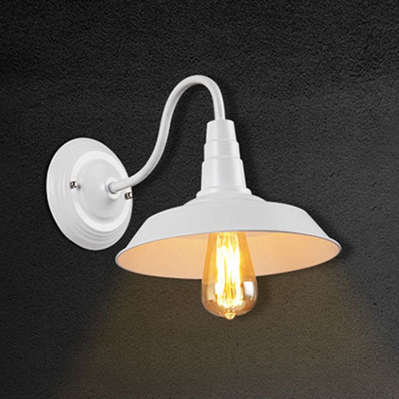 Industrielle Vintage Wandlampe Schmiedeeisen -Scheunenwandlicht für Innenräume