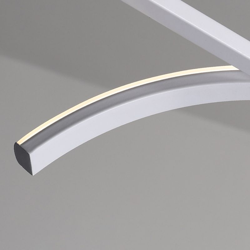 Modernism White/Black Kitchen Island Lighting Unique Ceiling Light for Bedroom
