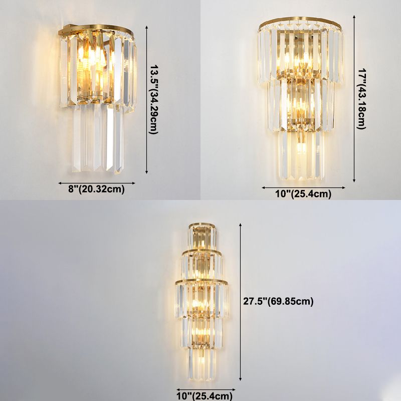 Crimorary Crystal Mur Galce Gold Semiccle Murd Mur Murd Murned pour chambre à coucher