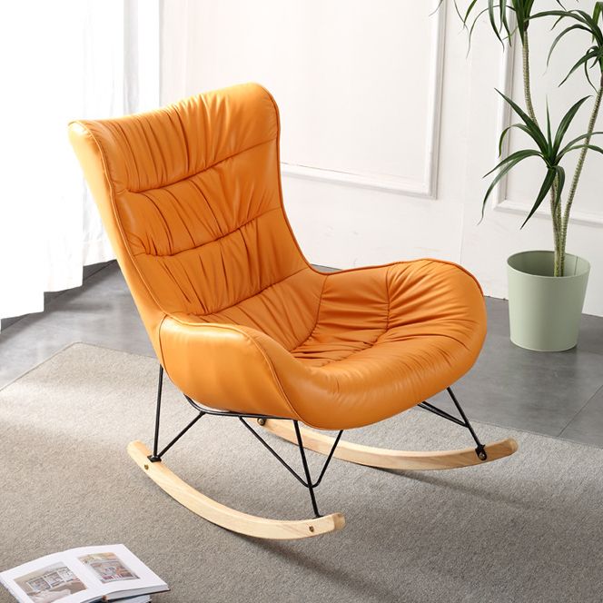 Modern Indoor Sofa Rocking Chair Nursery Rocking Chair with Ottoman