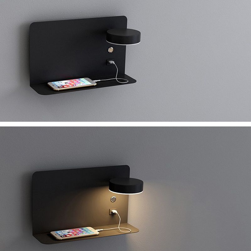 Moderne rotatable LED -Krankenbettlampe USB -Ladeanschluss Design Einfachheit Lichter mit Telefonhalter