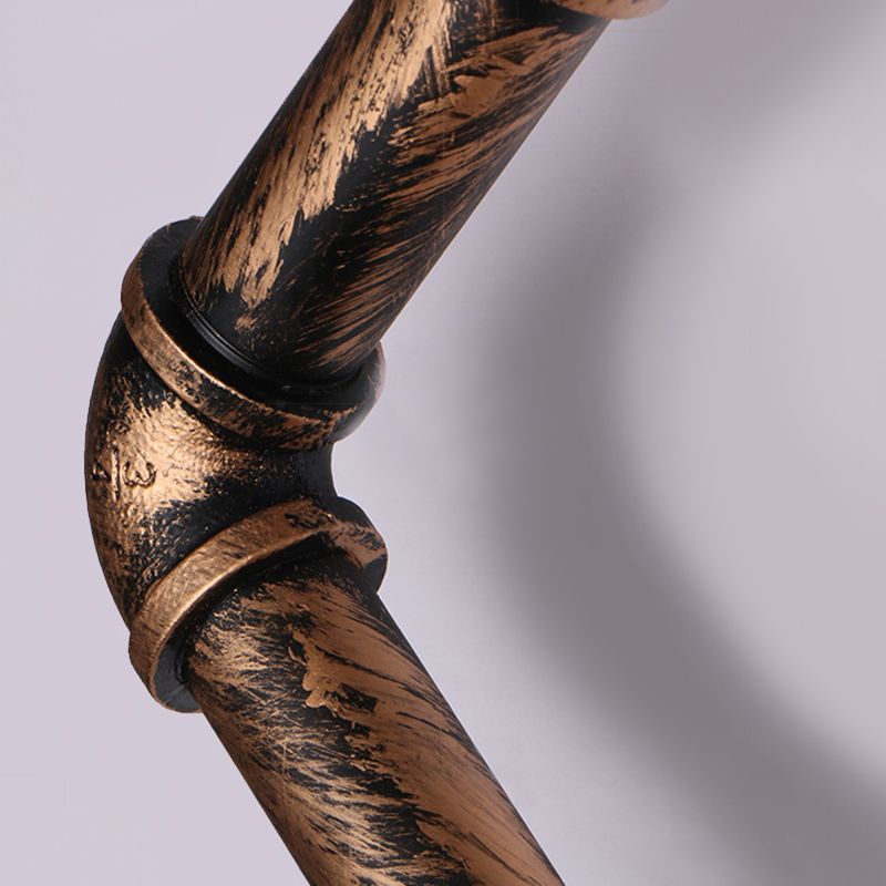 Industrial Loft Vintage Conduit Wall Light Sconces Wrought Iron Wall Mounted Light for Bar