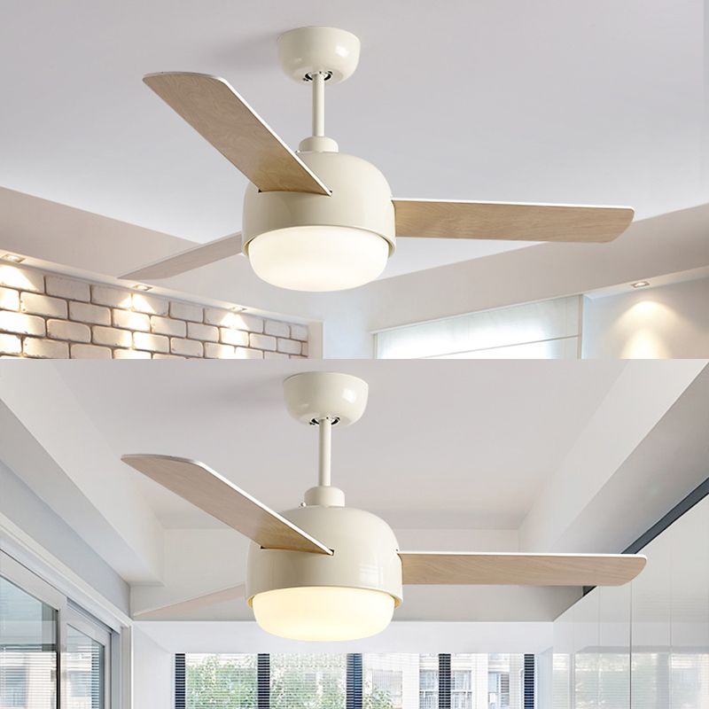 Metal Fan Shape Ceiling Fans Kid Style 1 Light Ceiling Mount Fan Fixture