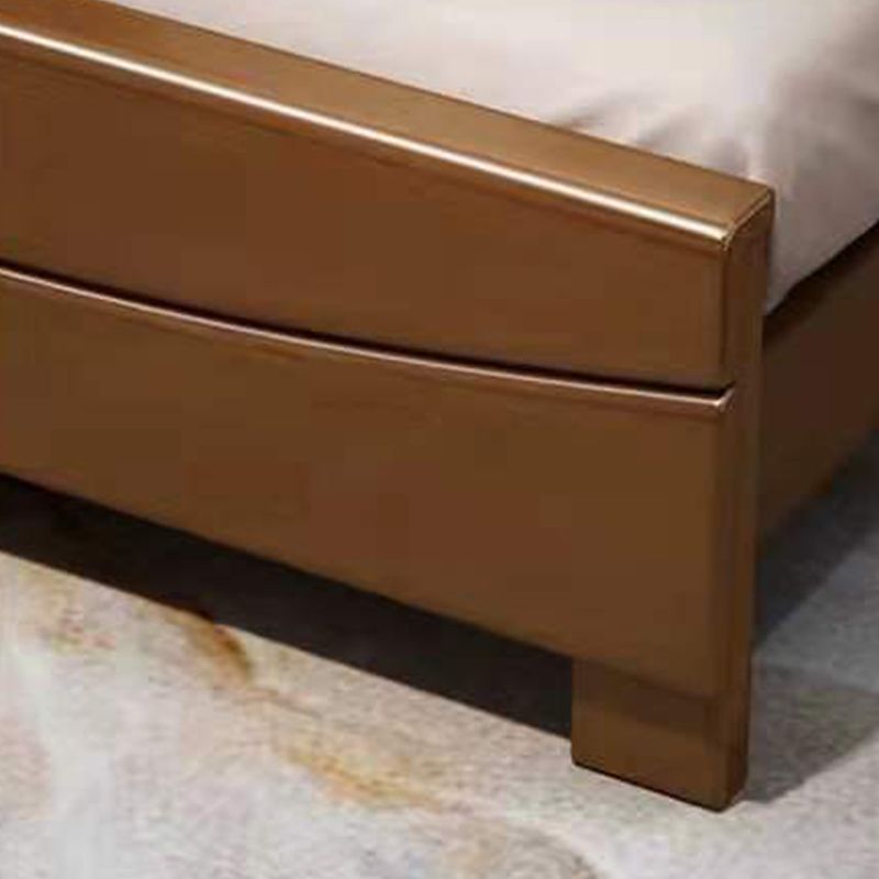 Traditional Panel Rectangular with Headboard Pine Wood Panel Bed