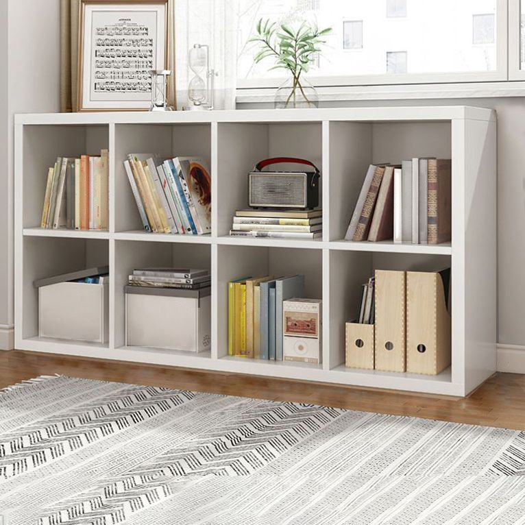 11.81"W Bookshelf Scandinavian Style Closed Back Bookcase for Home and Office